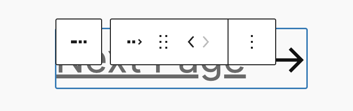 Next Page in the Pagination block